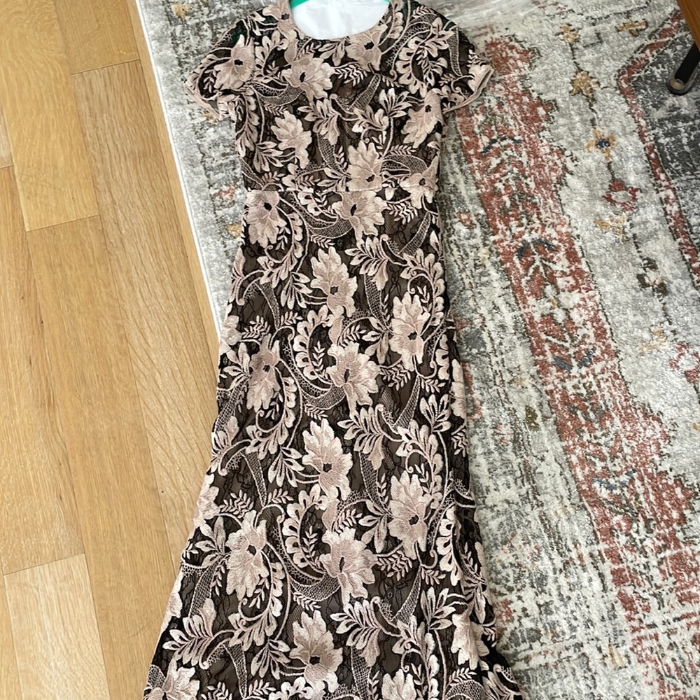 BCBG Floral lace dress